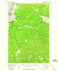 Enumclaw Washington Historical topographic map, 1:62500 scale, 15 X 15 Minute, Year 1956