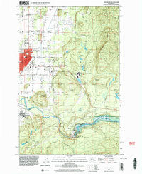 Enumclaw Washington Historical topographic map, 1:24000 scale, 7.5 X 7.5 Minute, Year 1997