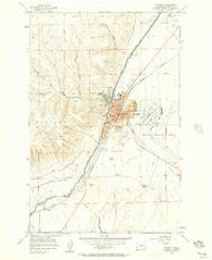 Ephrata Washington Historical topographic map, 1:24000 scale, 7.5 X 7.5 Minute, Year 1956
