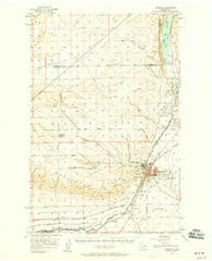 Ephrata Washington Historical topographic map, 1:62500 scale, 15 X 15 Minute, Year 1956