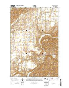 Eureka Washington Current topographic map, 1:24000 scale, 7.5 X 7.5 Minute, Year 2013