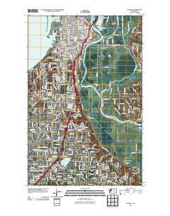 Everett Washington Historical topographic map, 1:24000 scale, 7.5 X 7.5 Minute, Year 2011