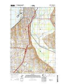 Everett Washington Current topographic map, 1:24000 scale, 7.5 X 7.5 Minute, Year 2014
