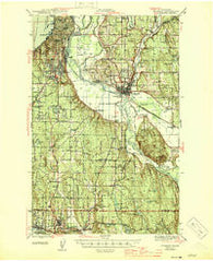 Everett Washington Historical topographic map, 1:62500 scale, 15 X 15 Minute, Year 1944