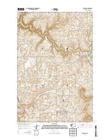 Fairfield Washington Current topographic map, 1:24000 scale, 7.5 X 7.5 Minute, Year 2014