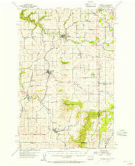 Fairfield Washington Historical topographic map, 1:62500 scale, 15 X 15 Minute, Year 1954