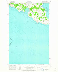 False Bay Washington Historical topographic map, 1:24000 scale, 7.5 X 7.5 Minute, Year 1954
