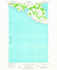False Bay Washington Historical topographic map, 1:24000 scale, 7.5 X 7.5 Minute, Year 1954