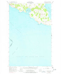 False Bay Washington Historical topographic map, 1:24000 scale, 7.5 X 7.5 Minute, Year 1954