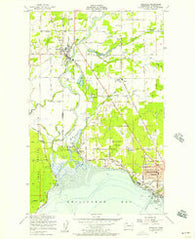 Ferndale Washington Historical topographic map, 1:24000 scale, 7.5 X 7.5 Minute, Year 1952