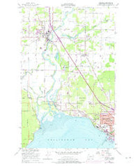 Ferndale Washington Historical topographic map, 1:24000 scale, 7.5 X 7.5 Minute, Year 1952