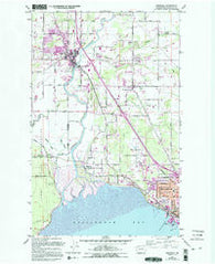 Ferndale Washington Historical topographic map, 1:24000 scale, 7.5 X 7.5 Minute, Year 1952