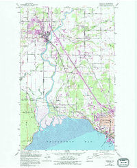 Ferndale Washington Historical topographic map, 1:24000 scale, 7.5 X 7.5 Minute, Year 1952