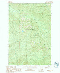 Findley Lake Washington Historical topographic map, 1:24000 scale, 7.5 X 7.5 Minute, Year 1989