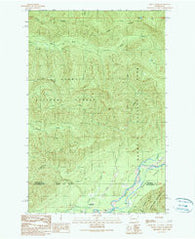 Finley Creek Washington Historical topographic map, 1:24000 scale, 7.5 X 7.5 Minute, Year 1990