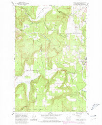 Forest Center Washington Historical topographic map, 1:24000 scale, 7.5 X 7.5 Minute, Year 1965