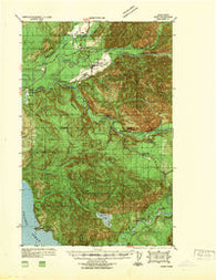 Forks Washington Historical topographic map, 1:62500 scale, 15 X 15 Minute, Year 1939