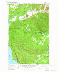 Forks Washington Historical topographic map, 1:62500 scale, 15 X 15 Minute, Year 1957