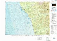 Forks Washington Historical topographic map, 1:100000 scale, 30 X 60 Minute, Year 1988