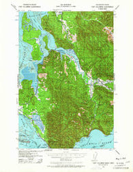 Fort Columbia Washington Historical topographic map, 1:62500 scale, 15 X 15 Minute, Year 1938
