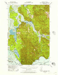 Fort Columbia Washington Historical topographic map, 1:62500 scale, 15 X 15 Minute, Year 1938