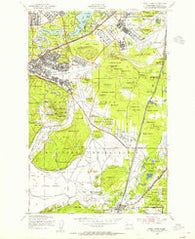 Fort Lewis Washington Historical topographic map, 1:24000 scale, 7.5 X 7.5 Minute, Year 1948