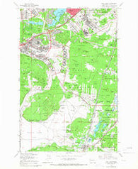 Fort Lewis Washington Historical topographic map, 1:24000 scale, 7.5 X 7.5 Minute, Year 1959