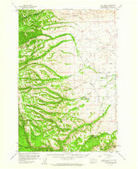 Fort Simcoe Washington Historical topographic map, 1:62500 scale, 15 X 15 Minute, Year 1958