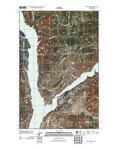 Fort Spokane Washington Historical topographic map, 1:24000 scale, 7.5 X 7.5 Minute, Year 2011