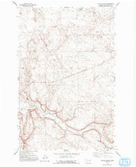 Foster Coulee Washington Historical topographic map, 1:24000 scale, 7.5 X 7.5 Minute, Year 1968