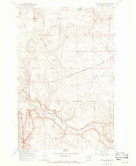 Foster Coulee Washington Historical topographic map, 1:24000 scale, 7.5 X 7.5 Minute, Year 1968