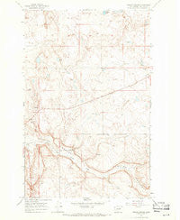 Foster Coulee Washington Historical topographic map, 1:24000 scale, 7.5 X 7.5 Minute, Year 1968