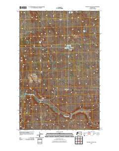 Foster Coulee Washington Historical topographic map, 1:24000 scale, 7.5 X 7.5 Minute, Year 2011