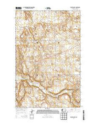 Foster Coulee Washington Current topographic map, 1:24000 scale, 7.5 X 7.5 Minute, Year 2014