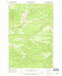 Foundation Ridge Washington Historical topographic map, 1:24000 scale, 7.5 X 7.5 Minute, Year 1967