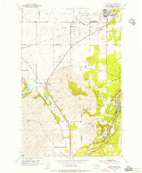 Four Lakes Washington Historical topographic map, 1:24000 scale, 7.5 X 7.5 Minute, Year 1954
