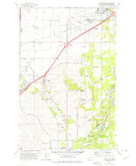 Four Lakes Washington Historical topographic map, 1:24000 scale, 7.5 X 7.5 Minute, Year 1973