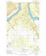 Four Mound Prairie Washington Historical topographic map, 1:24000 scale, 7.5 X 7.5 Minute, Year 1973