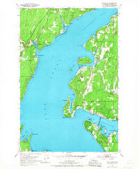 Fox Island Washington Historical topographic map, 1:24000 scale, 7.5 X 7.5 Minute, Year 1953