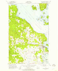 Friday Harbor Washington Historical topographic map, 1:24000 scale, 7.5 X 7.5 Minute, Year 1954
