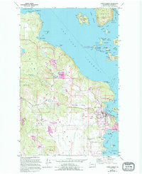 Friday Harbor Washington Historical topographic map, 1:24000 scale, 7.5 X 7.5 Minute, Year 1954