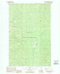 Friedlander Meadows Washington Historical topographic map, 1:24000 scale, 7.5 X 7.5 Minute, Year 1989
