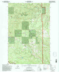Frost Mtn Washington Historical topographic map, 1:24000 scale, 7.5 X 7.5 Minute, Year 1992