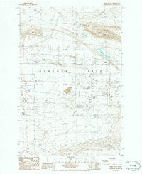 Gable Butte Washington Historical topographic map, 1:24000 scale, 7.5 X 7.5 Minute, Year 1986