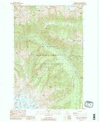 Gamma Peak Washington Historical topographic map, 1:24000 scale, 7.5 X 7.5 Minute, Year 1988