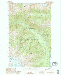 Gamma Peak Washington Historical topographic map, 1:24000 scale, 7.5 X 7.5 Minute, Year 1988