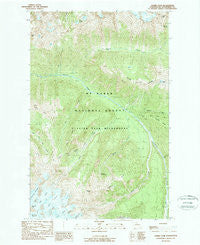 Gamma Peak Washington Historical topographic map, 1:24000 scale, 7.5 X 7.5 Minute, Year 1988