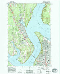 Gig Harbor Washington Historical topographic map, 1:24000 scale, 7.5 X 7.5 Minute, Year 1959