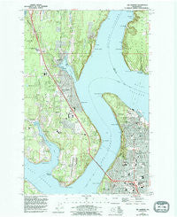 Gig Harbor Washington Historical topographic map, 1:24000 scale, 7.5 X 7.5 Minute, Year 1959