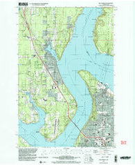 Gig Harbor Washington Historical topographic map, 1:24000 scale, 7.5 X 7.5 Minute, Year 1997